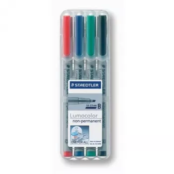 Marker Staedtler 312 WP4 Juoda Blue Brown Green Oranžinė Red Violet Geltona