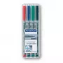 Marker Staedtler 312 WP4 Juoda Blue Brown Green Oranžinė Red Violet Geltona