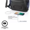Laisvalaikio kuprinė XDDESIGN Bobby Soft su 15,6 colio nešiojamojo kompiuterio skyriumi, 16 l, tamsiai mėlyna, PET