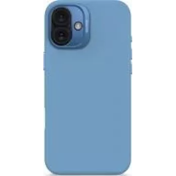 Silikoninis nugarėlės dėklas Decoded, skirtas iPhone 16 Plus, antimikrobinis, šviesiai mėlynas
