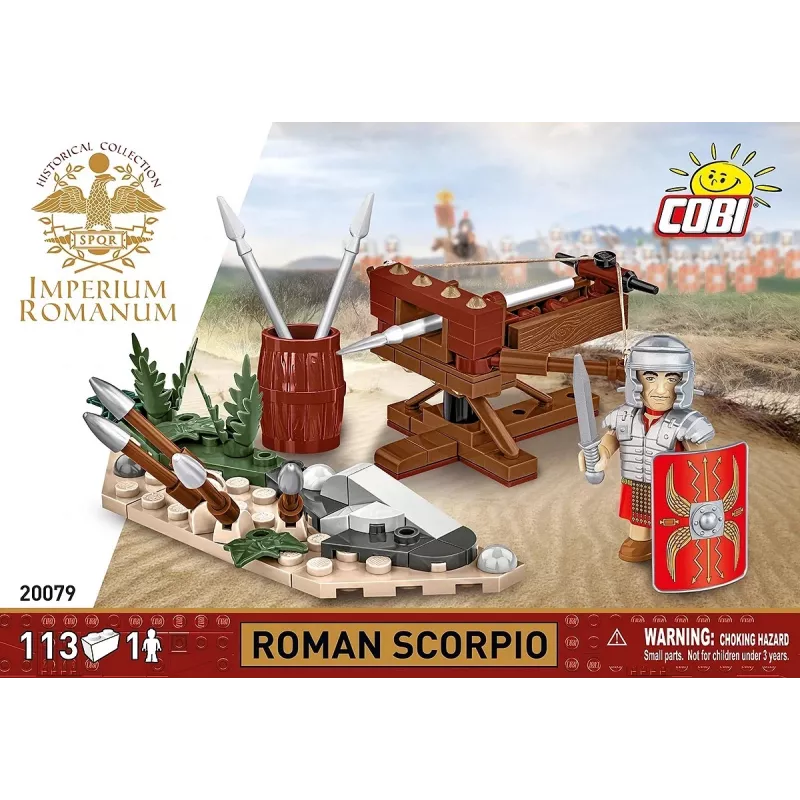 Statybinio blokelio rinkinys Cobi Imperium Romanum Romėniškasis skorpijonas — 113 vnt.