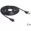 USB laidas DeLOCK EASY-USB 2.0-A į Micro-B 5 m