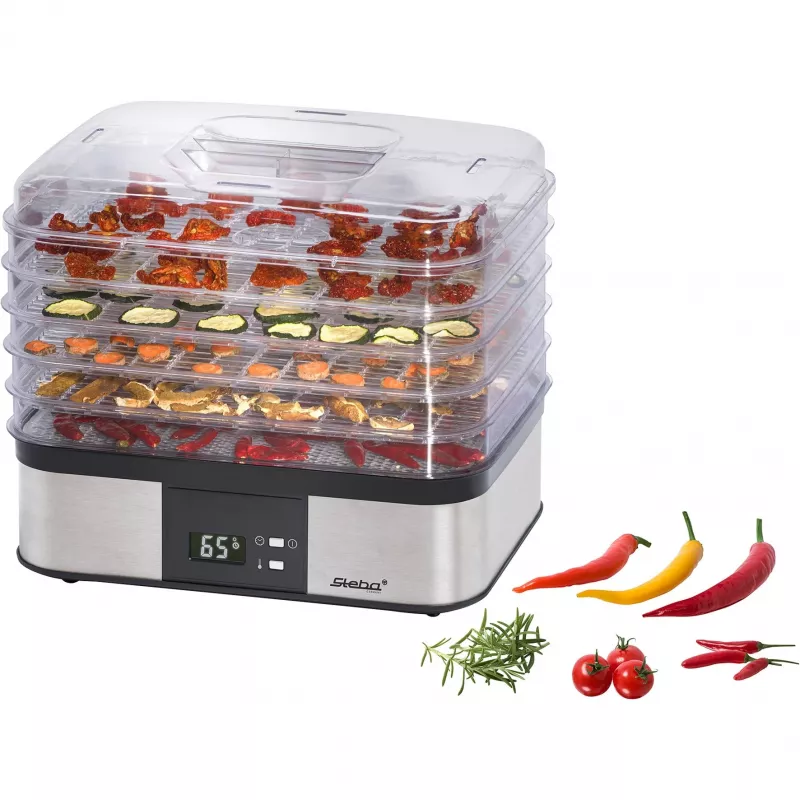 Elektrinė maisto džiovyklė Steba ED 5 Juoda Stainless Steel 350 W