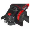 Kampinis šlifuoklis YATO YT-82826, 18V Li-Ion 2Ah, 125 mm diskas, 10 000 aps./min, M14 sriegis, be įrankio reguliuojama apsauga