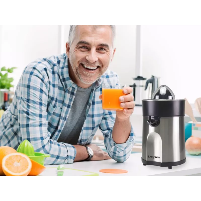 Elektrinis citrusinių vaisių sulčiaspaudė Beper P102EST001 1.7 L 2200 W, nerūdijančio plieno kaitinimo elementas, nuimamas dangtis