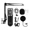 PC mikrofonas MEDIA-TECH MT397S — laidinis, XLR įvestis, 20–20000 Hz, 150 Ω, -32 dB, 2,4 m laidas, stalinis stovas, juodas
