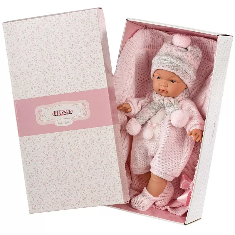 Lėlė Llorens Verkia Lėlė 38938 Pagaminta Iš Rožių, 38 cm tikroviška kūdikio lėlė