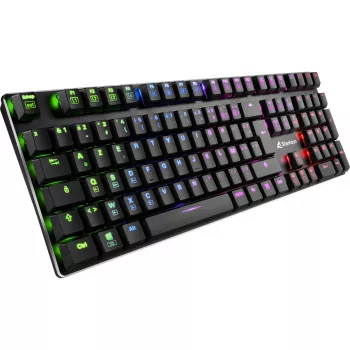 PureWriter RGB, Gaming Keyboard juoda, FR išdėstymas, Kailh Choc Low Profile Blue