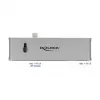Docking Station DeLOCK Dual USB Type-C su HDMI USB 3.2 SD PD 3.0