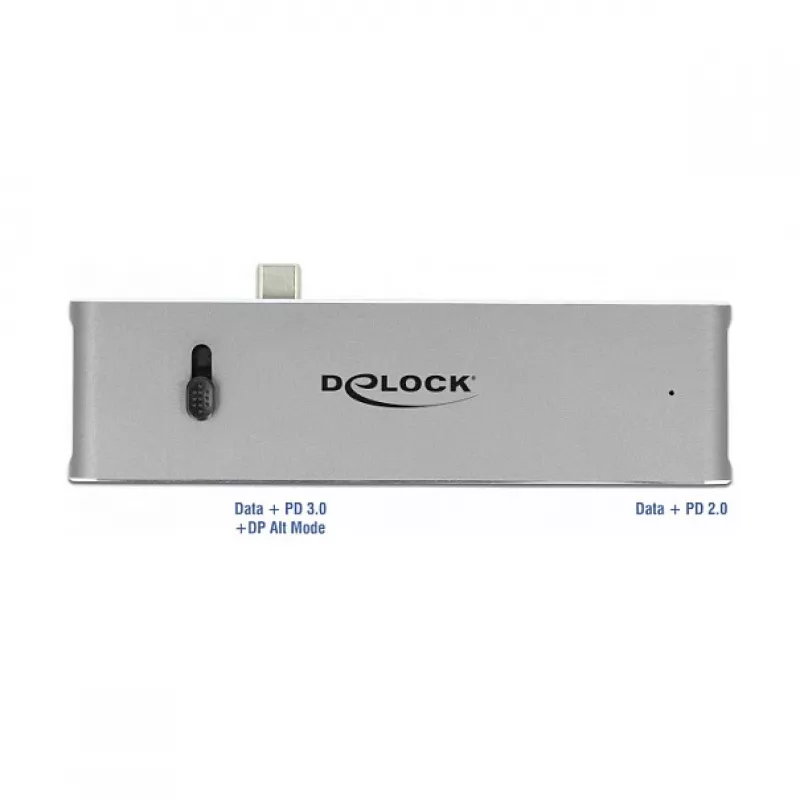 Docking Station DeLOCK Dual USB Type-C su HDMI USB 3.2 SD PD 3.0