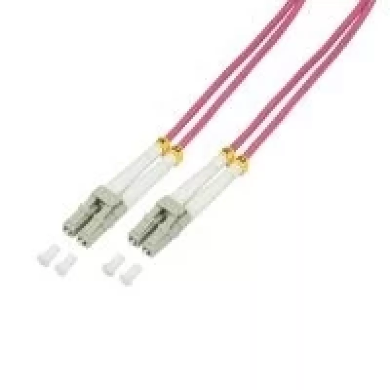 Šviesolaidinis kabelis LogiLink 2m LC - LC OM4 Violetinis