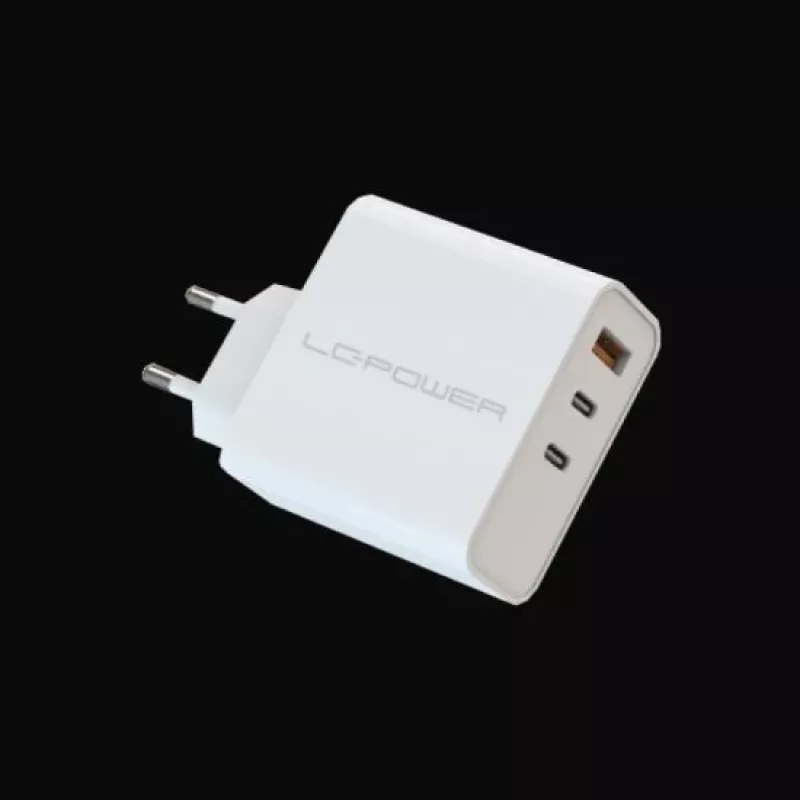 Vidinis įkroviklis LC-Power LC-GAN-65 Universalus kintamosios srovės greitasis įkroviklis baltas