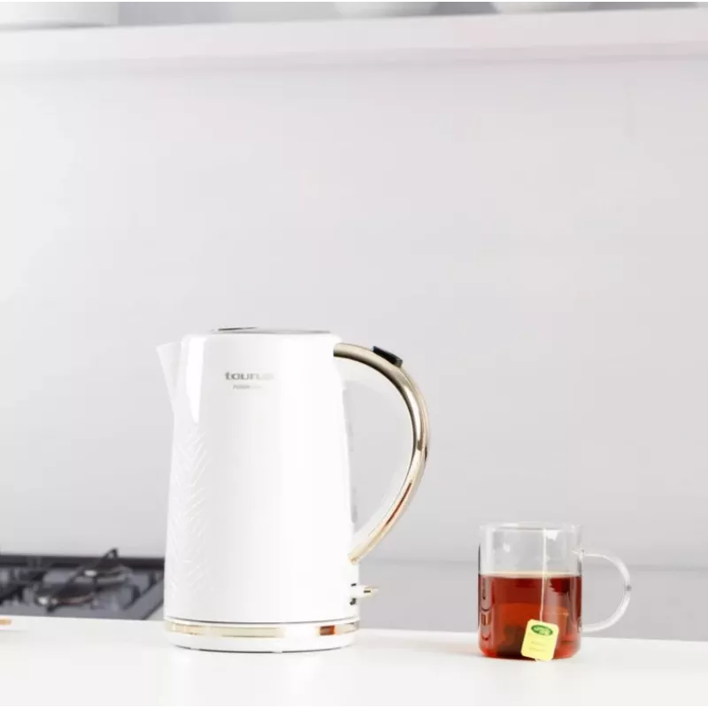 Elektrinis virdulys Taurus 1,7 L 2200 W nerūdijantis plienas, belaidis, paslėptas kaitinimo elementas, vandens lygio indikatorius