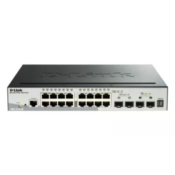D-Link 52 prievadų Gigabit krovimo POE išmanusis valdomas jungiklis su 4 x 10G SFP+