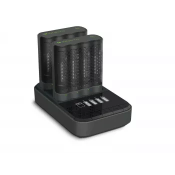 Baterijų kroviklis GP ReCyko Pro M461 su USB jungtimi D861 ir 8× AA 2000 mAh įkraunamos baterijos (2 pakuotės)