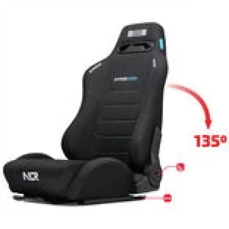 Lenktyninė sėdynė Next Level Racing ERS3 HYPERCOOL ventiliuojama juoda — sim racing kokpito sėdynė
