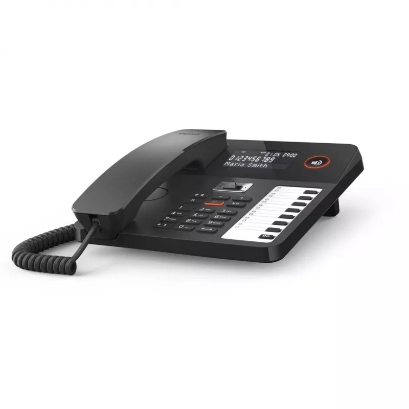 DECT telefonas Gigaset DESK 800A Laidinis ragelis 200 telefonų knygos įrašų Juodas