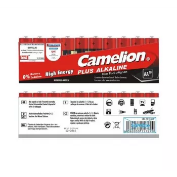 Vienkartinė baterija CAMELION LR6-SP10 AA Šarminė 1,5 V, 10 vnt., 49,8 mm x 1,41 cm, po 24 g