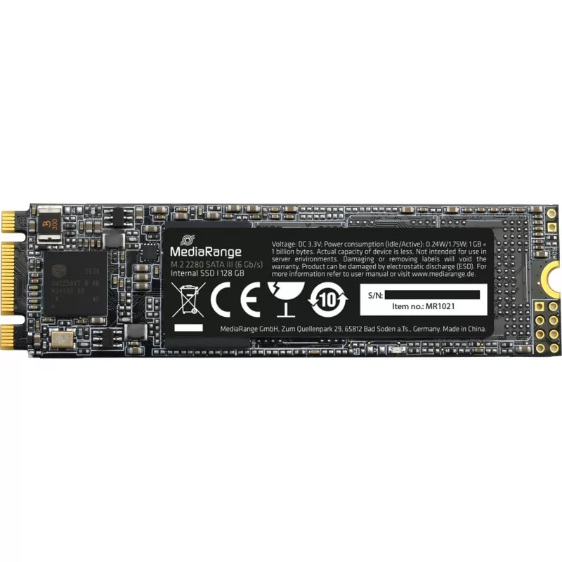 SSD diskas MediaRange 128 GB M.2 SATA III MR1021