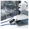 USB laidas RealPower MagneticCharge2 1m mėlynas greitas įkrovimas duomenų perdavimas