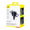 Automobilinis kroviklis Baseus Enjoyment Max 60W su USB-C ir Lightning laidais, dviejų prievadų greitas įkrovimas