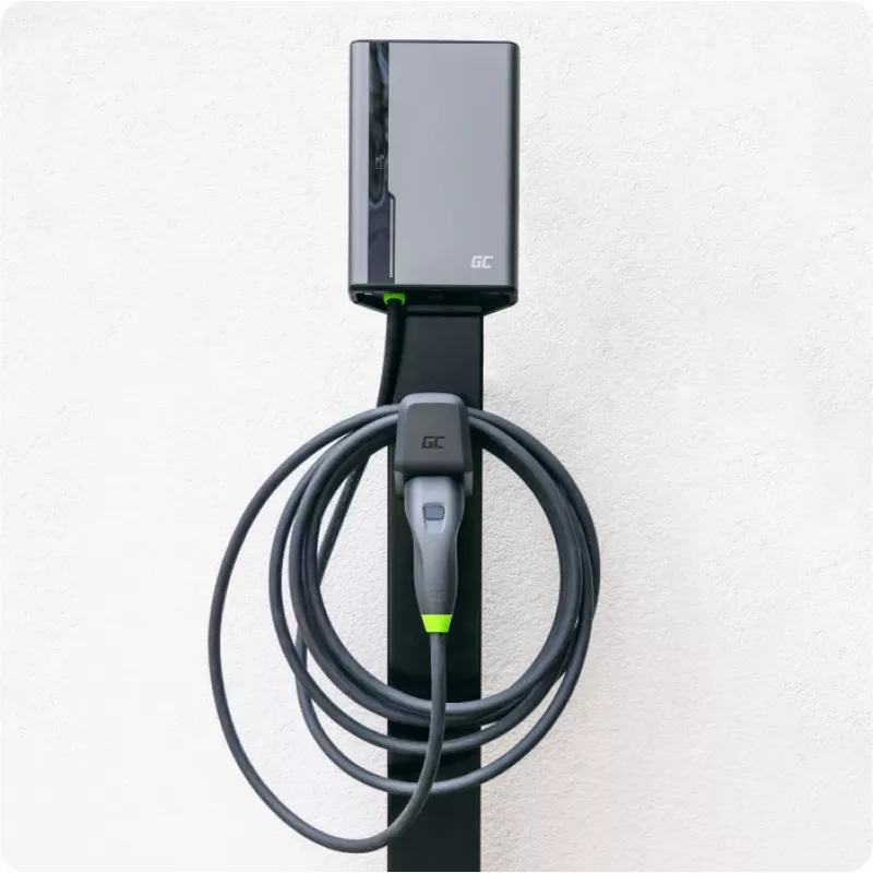 Wallbox Green Cell GC EVGC021B2275 3.6-22 kW 7.5 m NFC Pilka Aliuminis
