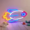 LED neoninė šviesa MANTA SNL91MT Style RAKETA – dekoratyvinis LED neoninis skydelis, modelis SNL91MT