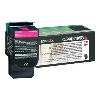 Lexmark C544X1MG dažų kasetė 6000 puslapių purpurinė