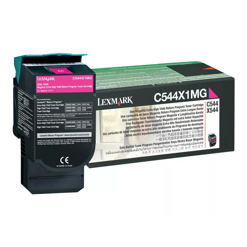 Lexmark C544X1MG dažų kasetė 6000 puslapių purpurinė