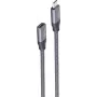 USB laidas ShiverPeaks Basic-S USB 3.2 Gen 2 1m USB C pilkas