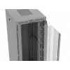 Serverių spinta LANBERG FF01-8047-12SL 47U 800x1000 mm pilka su priekinėmis ir galinėmis stiklinėmis durelėmis bei vieta LCD skydeliui