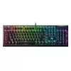 Razer JuodaWidow V4 X mechaninė žaidimų klaviatūra, geltonas jungiklis, JAV išdėstymas, laidinė, juoda Razer
