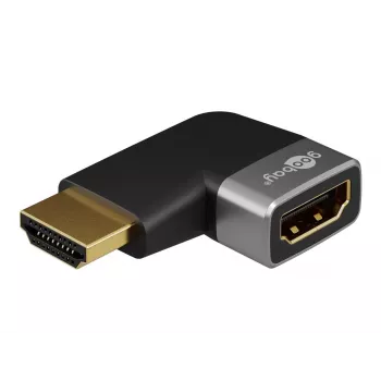 Pro Plus - HDMI - Kampinis adapteris 90° vertikalus - Juodas