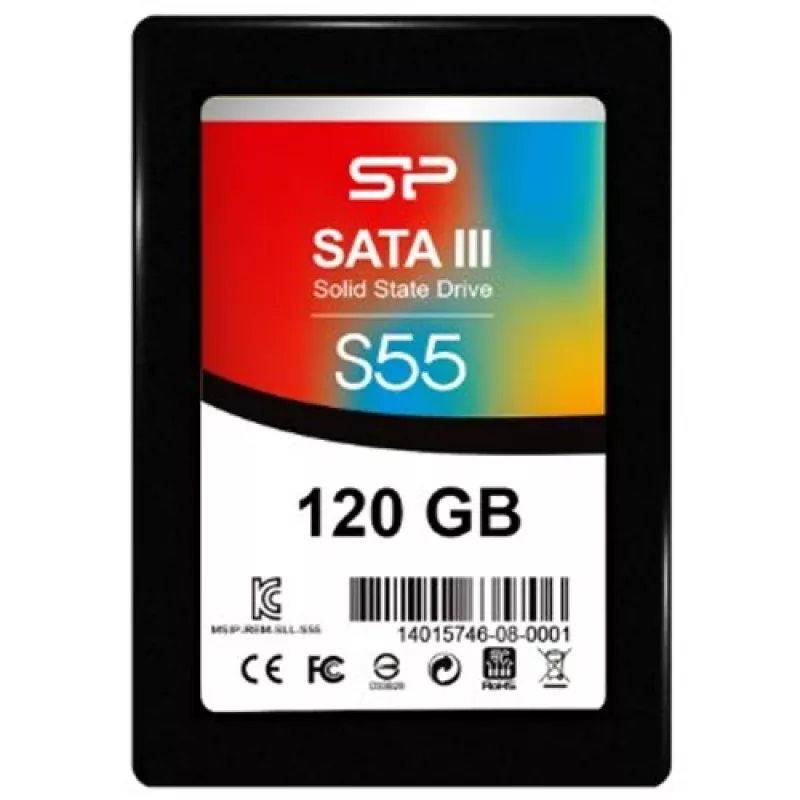 Silicon Power SP120GBSS3S55S25 saugojimo diskas juodas Serial ATA III
