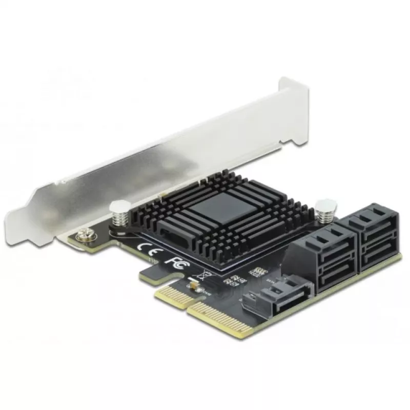SATA PCI Express x4 kortelė DeLOCK 5 prievadų žemo profilio formos
