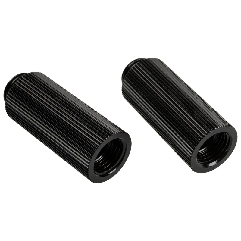 Adapteris G1/4 colio vyriškas į G1/4 colio moterišką, BitsPower Touchaqua, tiesus 40 mm, juodas (2 vnt.)