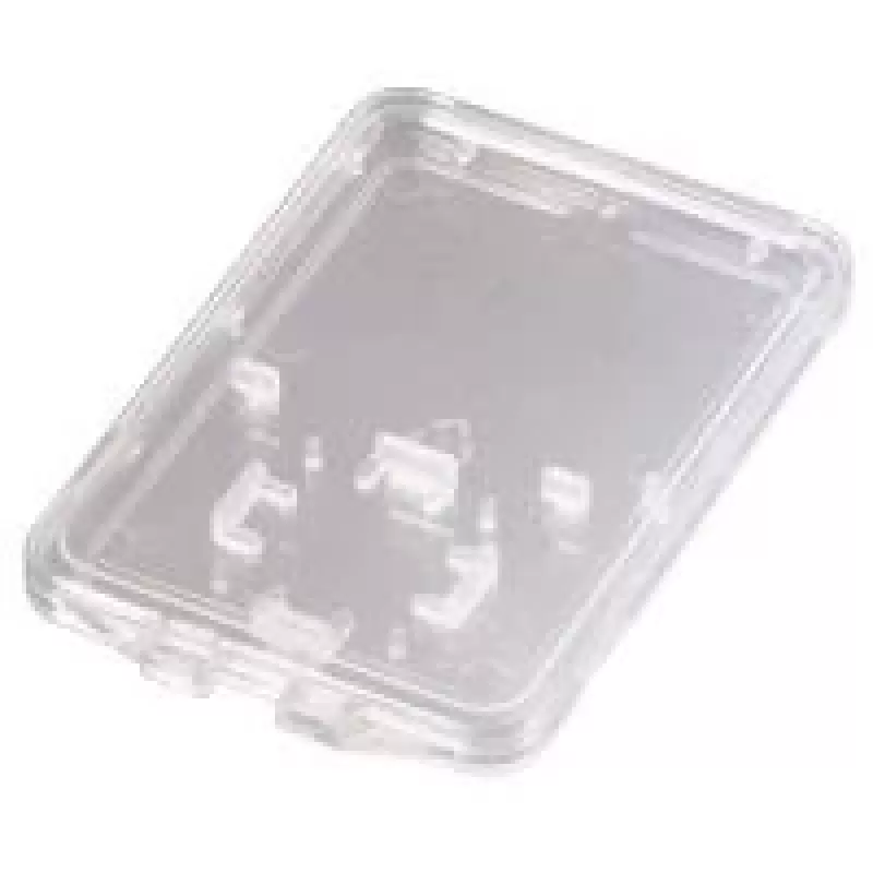 Hama SD ir microSD atminties kortelių dėklas plonas Box 2 kortelėms Plastikinis Skaidrus