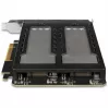 Mobilusis saugojimo stovas RAIDSONIC ToughArmor MB842MP-B — 2 nuimami lizdai M.2 NVMe diskams, PCIe 4.0 x16