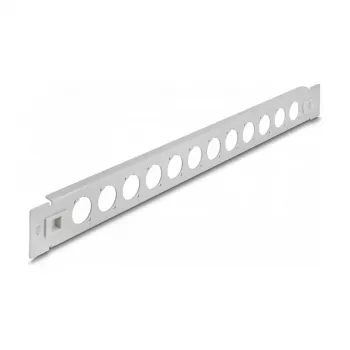 Patch panel DeLOCK 19 inch D-Type 12 port bevielis montavimas pilkas