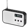 Nešiojamasis skaitmeninis radijas Adler AD 1907 — AM/FM, skaitmeninis imtuvas, žadintuvas, USB-C, 600 mAh baterija, LCD, 20 išsaugotų stočių, teleskopinė antena