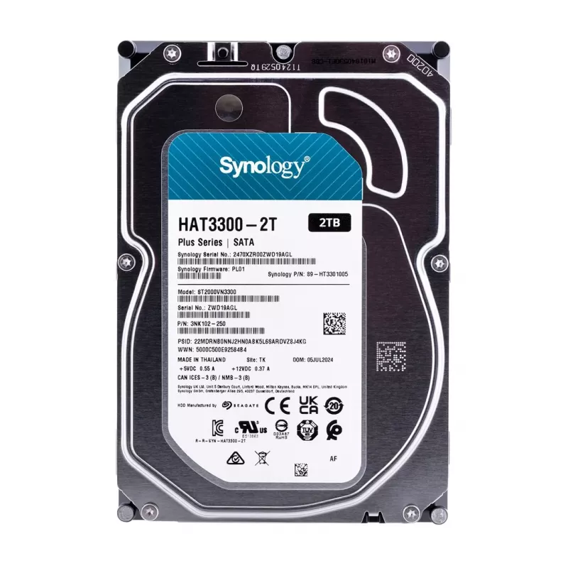 Synology HAT3300-2T saugojimo diskas 2000