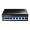 Cudy 8 prievadų 10/100M pramoninis PoE komutatorius Nevaldomas Gigabit Ethernet (10/100/1000) Maitinimas per Ethernet (PoE) Juodas