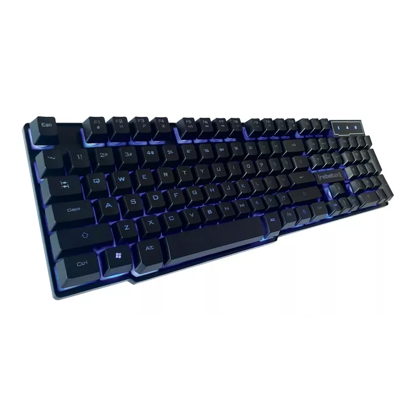 Klaviatūra su pele Rebeltec SHERMAN Gaming USB QZERTY anglų juoda