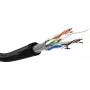 Tinklo kabelis Goobay CAT 6 U/UTP 100m juodas