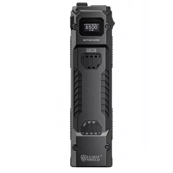 Rankinis žibintuvėlis Nitecore EDC29, nerūdijančio plieno korpusas, 2 šviesos diodai, 15–6500 lm, IP54, įkraunamas per USB