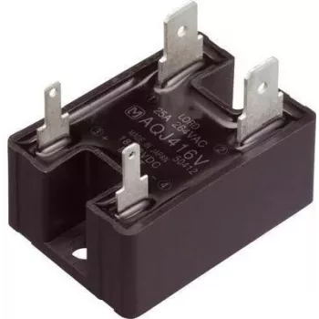 Kietojo kūno relė Panasonic AQJ419VJ, nulinio perėjimo kintamosios srovės perjungimas, maks. apkrovos srovė 25 A, maks. perjungimo įtampa 264 V AC