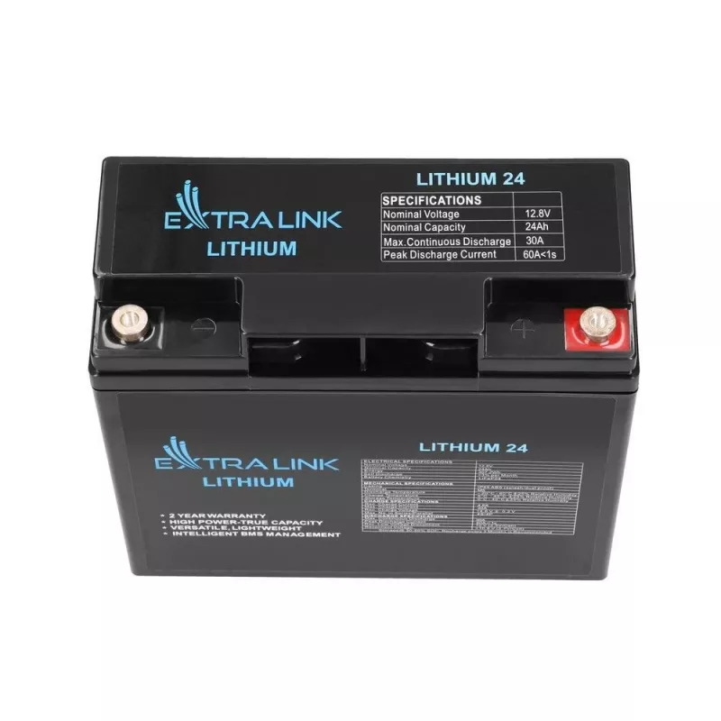 Extralink įkraunama baterija LiFePO4 24000 mAh 12,8 V