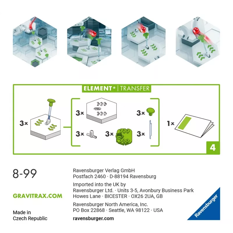 Aksesuaras Ravensburger GraviTrax Element Transfer Multicolour 22422
