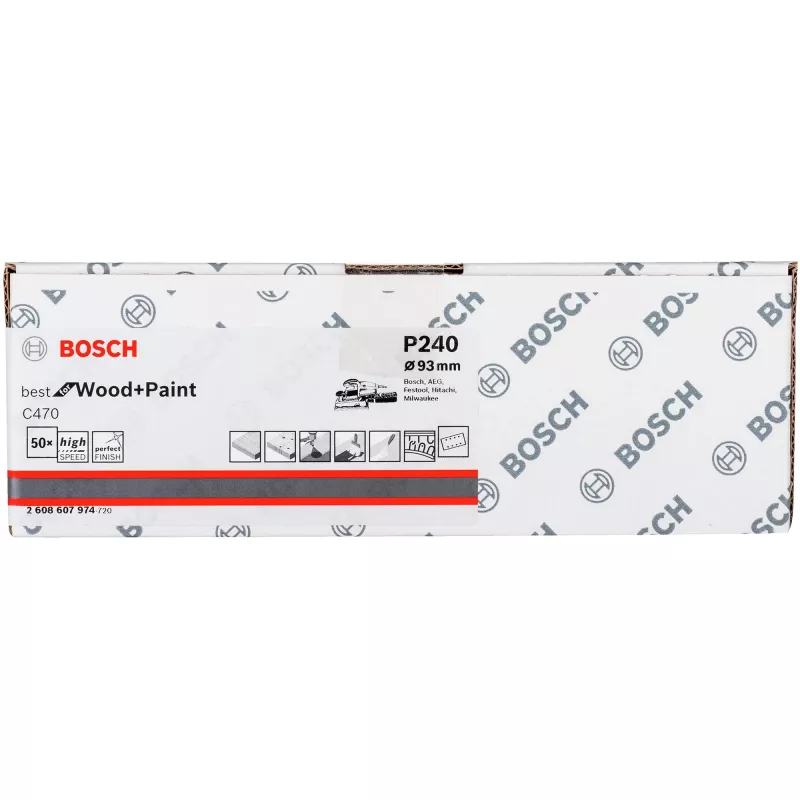 Bosch 2 608 607 974 šlifuoklio priedas 50 vnt.