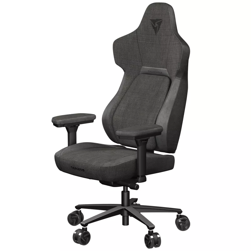 Universali žaidimų kėdė Thunder X3 CORE Loft — paminkštinta sėdynė ir atlošas, aukštis 134–144 cm, sėdynės plotis 55 cm, juoda
